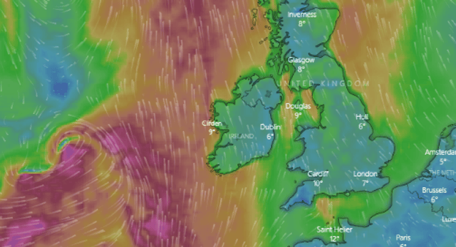 Latest weather models show storm system bearing down on Ireland