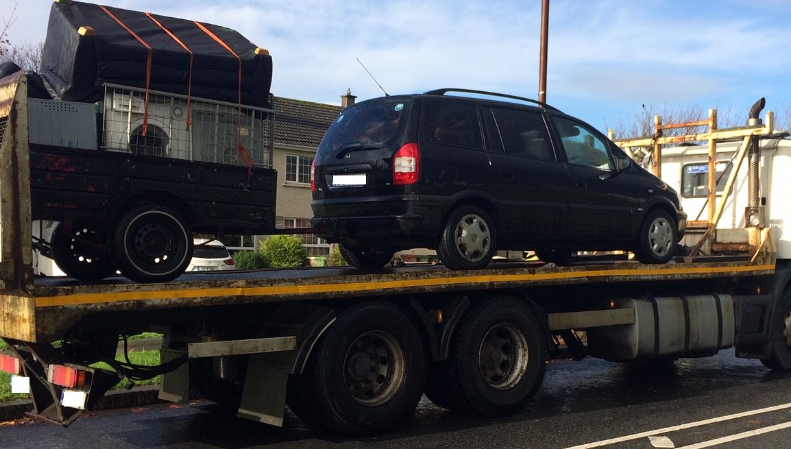 Waterford gardaí and council intercept illegal dumper