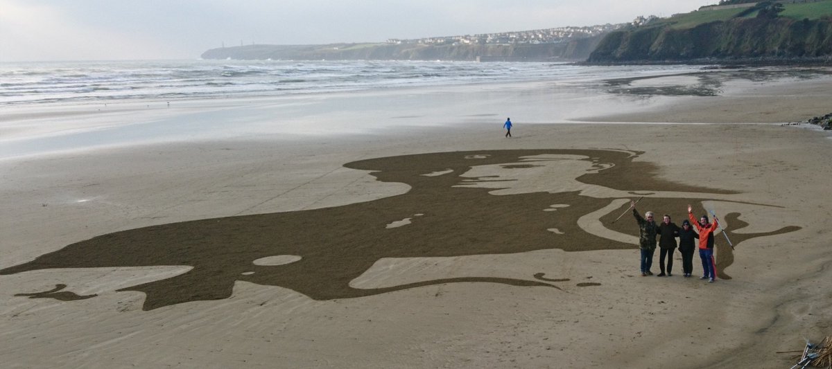 Stunning Waterford sand art commemorates fallen soldiers