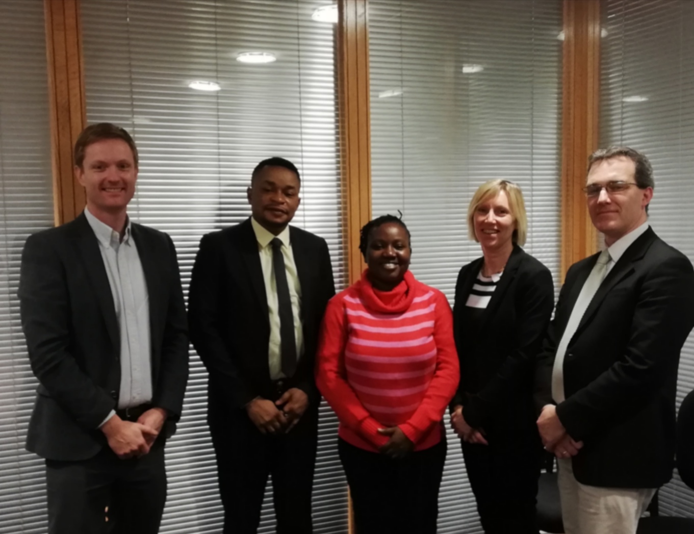 Dr. Derek Sinnott, Dept of Built Environment, Mr. Jude Akporumeta, Riabisel Ltd., Ms. Damilola Oladejo, Champions Pitch Consulting, Ms. Sinead Day, International Affairs Manager, Dr. Philip Walsh