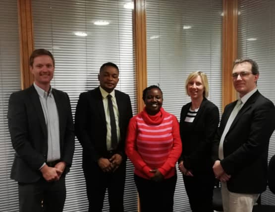 Dr. Derek Sinnott, Dept of Built Environment, Mr. Jude Akporumeta, Riabisel Ltd., Ms. Damilola Oladejo, Champions Pitch Consulting, Ms. Sinead Day, International Affairs Manager, Dr. Philip Walsh
