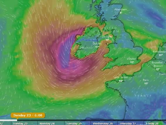 Storm Callum looks set to be powerful.