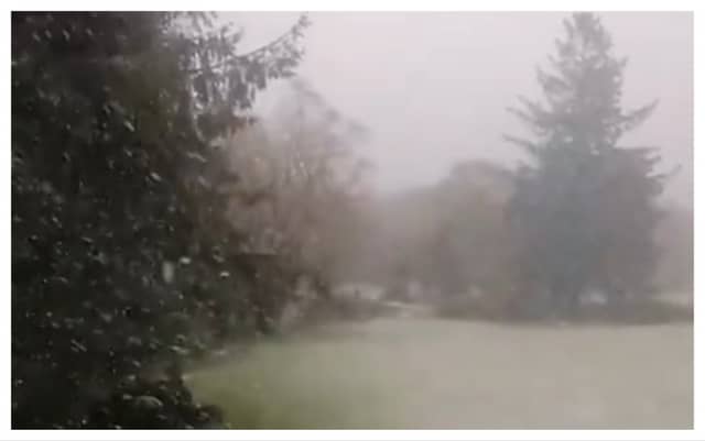 WATCH: Surprise snowfall in parts of Ireland following mini spring heatwave
