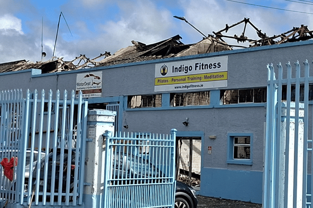 The Tycor Business Centre in the aftermath of the fire
