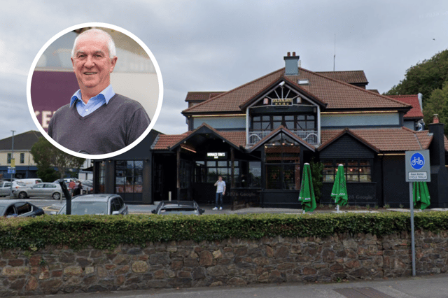 Monaco Tom’s on the Dunmore Road and (inset) Cllr Declan Barry