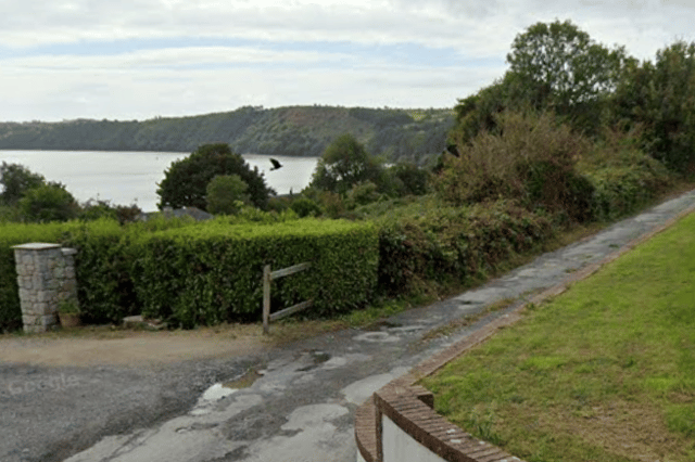 The road in question in Cheekpoint