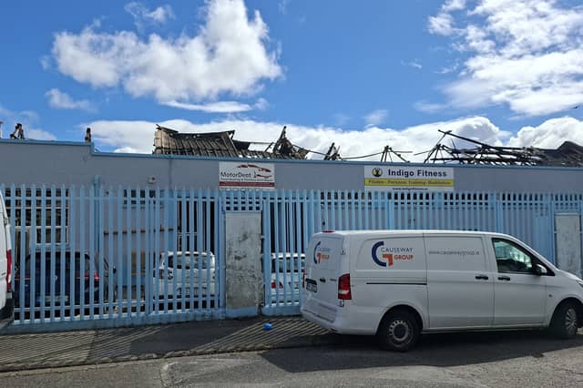 The Tycor Business Centre in the aftermath of the fire