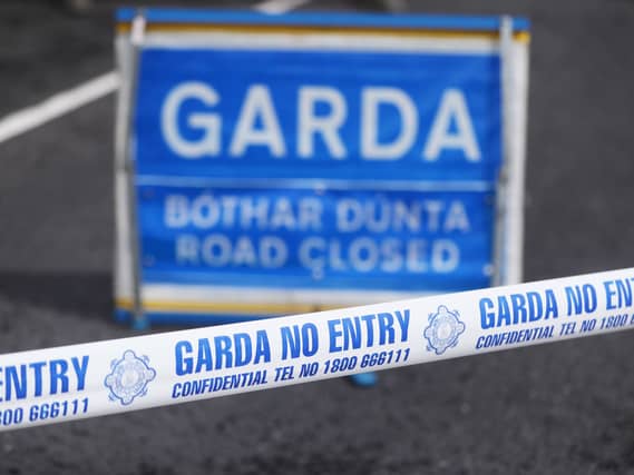 Garda crime scene tape