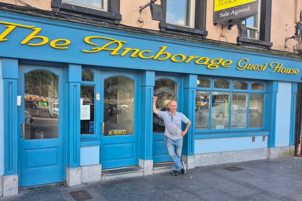 Michael Moroney outside The Anchorage Guesthouse on the Quay in Waterford city