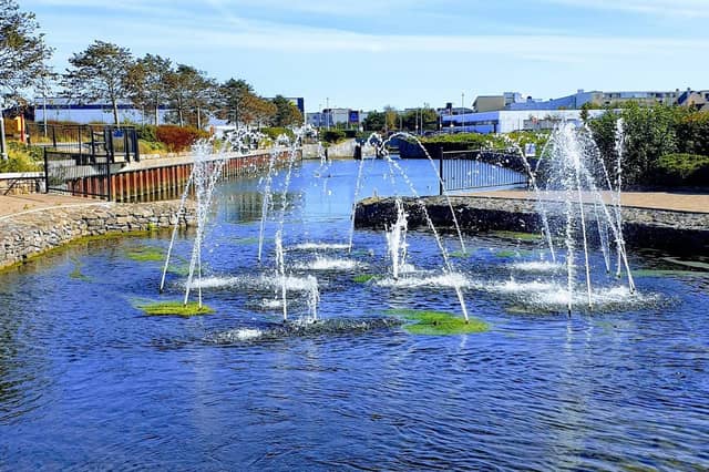 The fountain in Dungarvan Linear Park