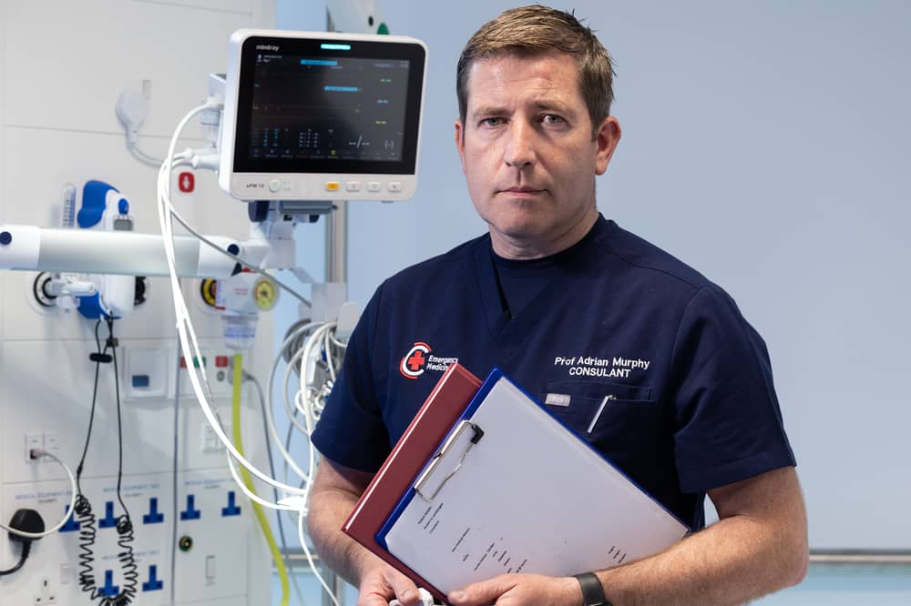 Prof Adrian Murphy, Consultant in Emergency Medicine at Mater Private Network Cork and CUH
