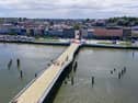 Works on the new pedestrian bridge in Waterford city are nearing completion