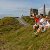 Pictured at the UNESCO Global Geopark on the Copper Coast in Waterford is Keith and Jane Allen with their children Jack (7), Arthur (4) and Fiadh (2) 