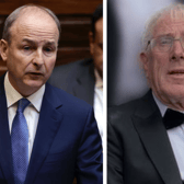 Taoiseach Micheál Martin and the late Seán Dower