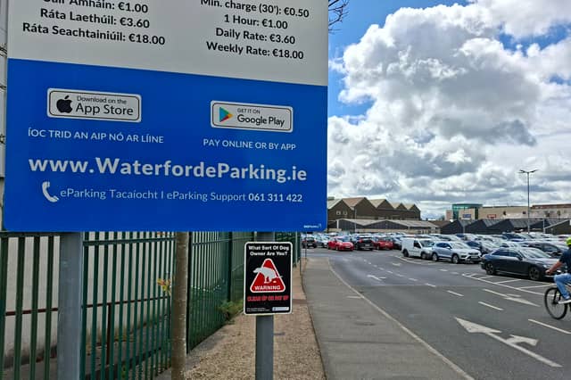 Waterside Car Park in Waterford city