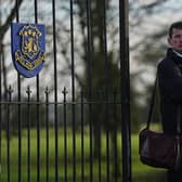Enoch Burke outside Wilson's Hospital School in Co Westmeath