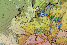 The current weather outlook over Europe