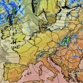 The weather outlook over Europe