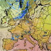 The current weather outlook over Europe