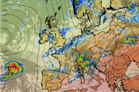 The current weather outlook over Europe