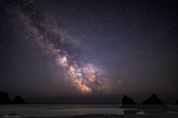Matthew Kelly, from County Clare, took the photo, depicting the Milky Way arching above the horizon of Ballydwan Beach
