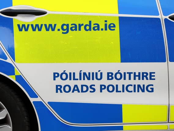 A garda roads policing vehicle