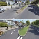 A visualisation of the proposed changes to Paddy Browne’s Road under the scheme