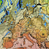 The current weather outlook over Europe