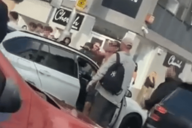 A still image from a video which has circulated online