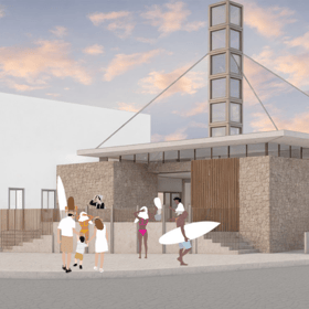 A visualisation of the proposed development