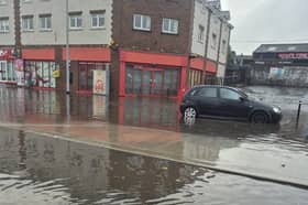 Flooding on Dock Road in Ferrybank this morning