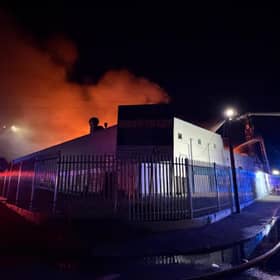 Members of the Waterford City Fire Service tackle the blaze at the Old Jute Factory back in May