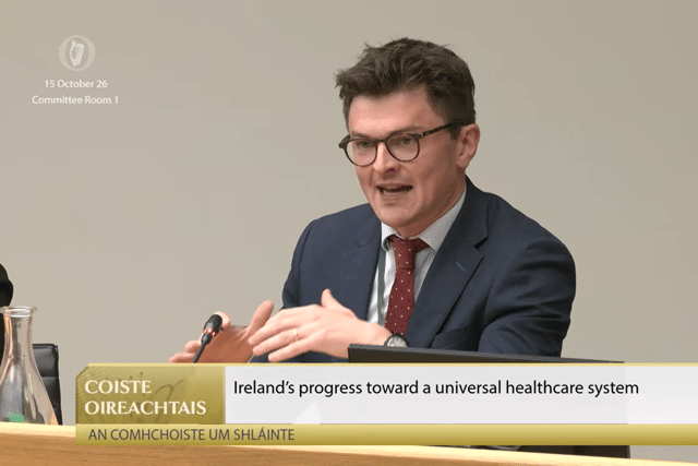 Dr Domhnall McGlacken-Byrne (Houses of the Oireachtas/PA)