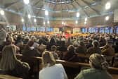 The vigil was held in the Sacred Heart Church on Wednesday evening