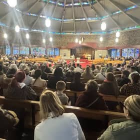 The vigil was held in the Sacred Heart Church on Wednesday evening