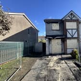 A general view of the home of Philip and Kim English who died in a suspected arson attack alongside their sons Callum, 12, and Jayden, nine