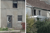 Damage done to the property in Dominic’s Place