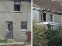 Damage done to the property in Dominic’s Place