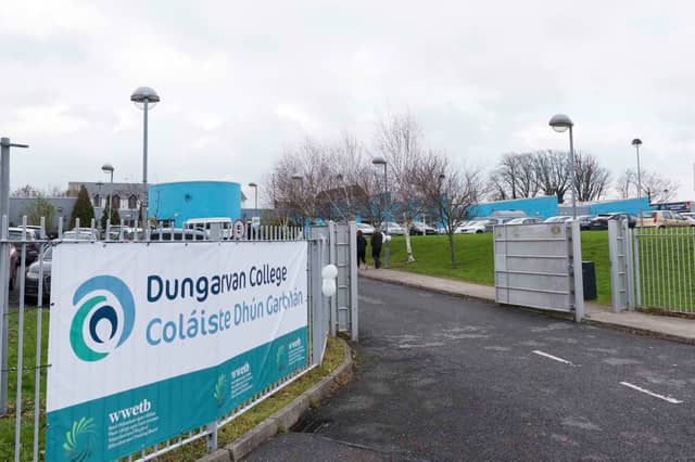 The issues have arisen outside Dungarvan College
