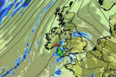 The current weather outlook over Western Europe