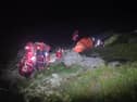 SEMRA volunteers provide assistance to the injured walker