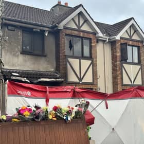 Damage to the house in Birchwood as a result of last week’s arson attack