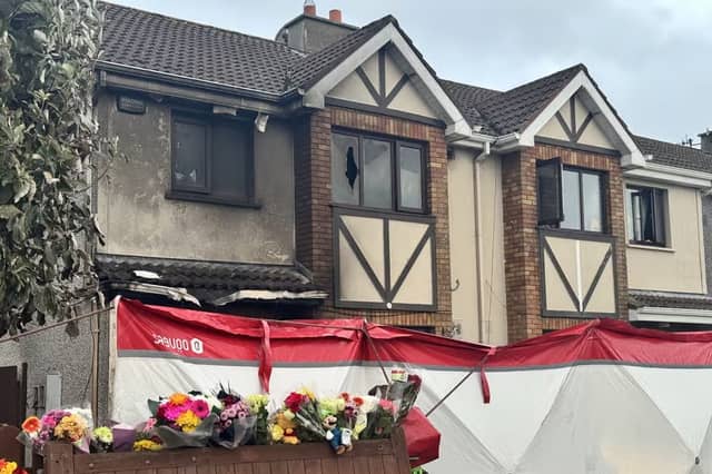 Damage to the house in Birchwood as a result of last week’s arson attack