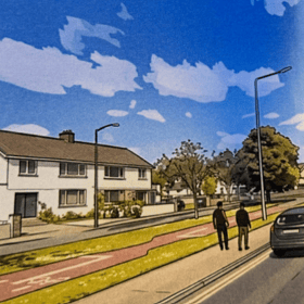 A visualisation of the proposed development