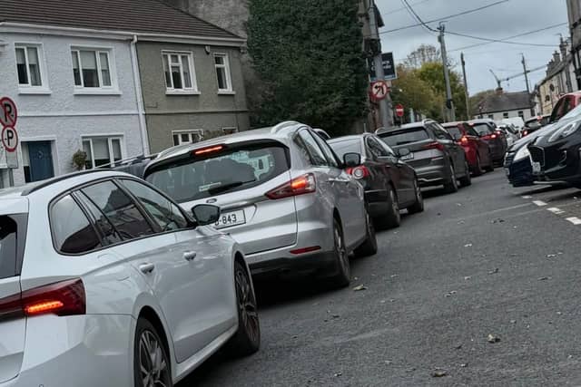 Tailbacks on Stephen Street in Waterford