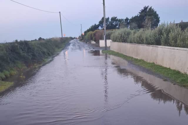 Flooding on the L4068 in Coxtown