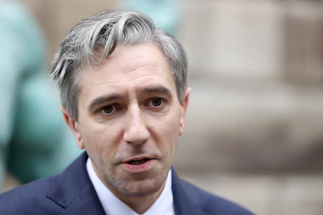 Tánaiste Simon Harris was on paternity leave this month (PA)