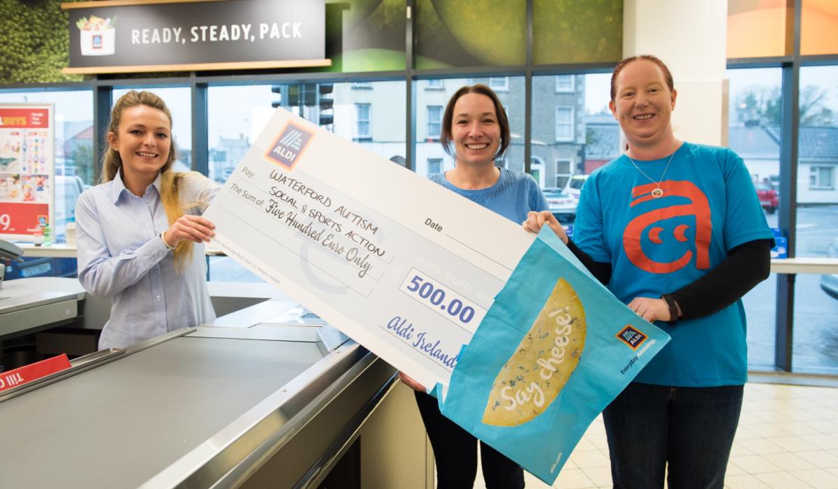 Waterford autism group awarded €500 by local Aldi staff Waterford Live