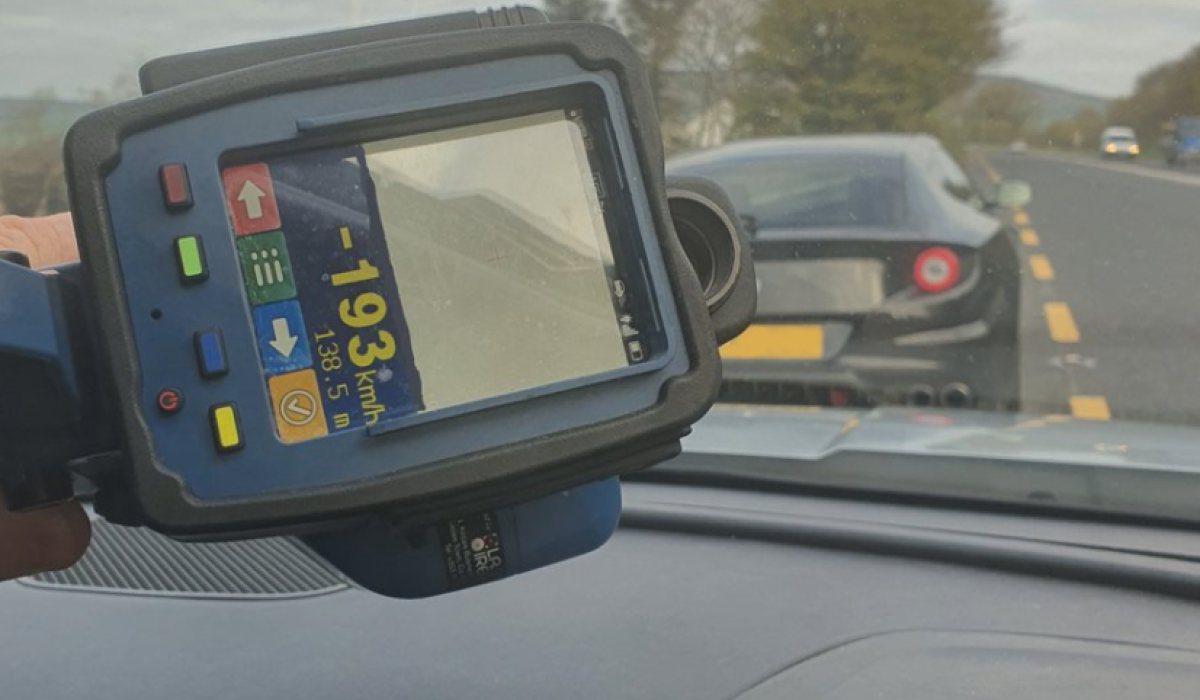 Motorist arrested after Gardai catch car driving almost 200kph in