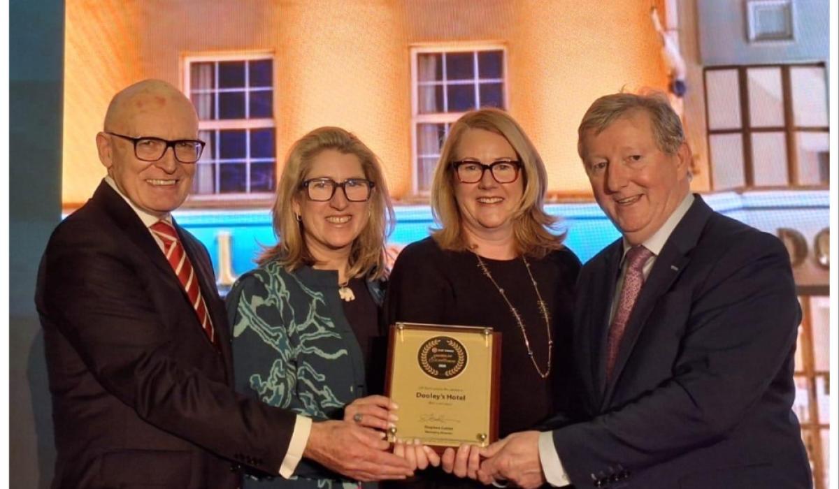 Well-known Waterford hotel scoops major national tourism award after glowing guest reviews